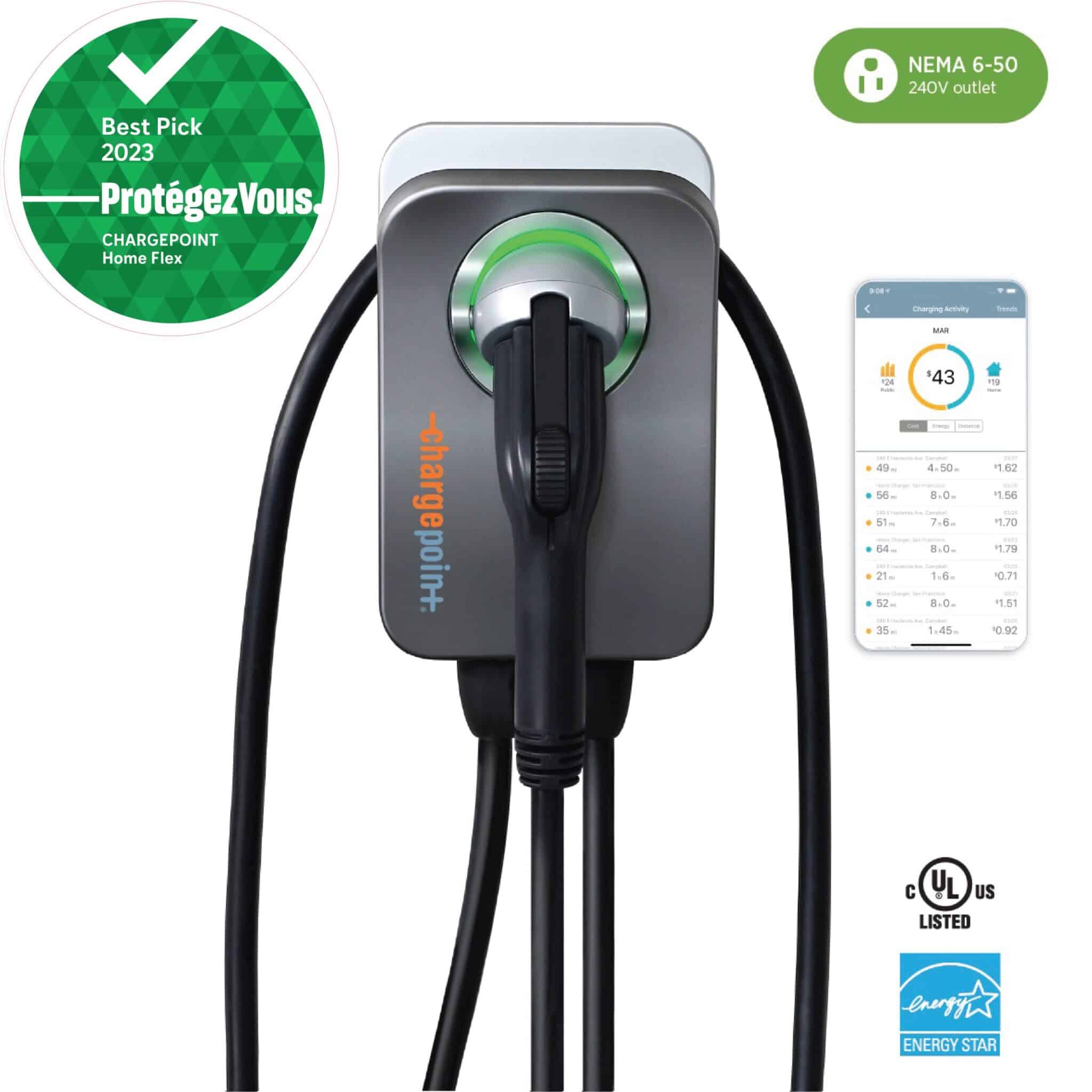 Chargepoint Home Flex 50AMP 12KW WIFI NEMA 6-50